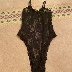 NWT Zaful ‘forever young’ black teddy sz S